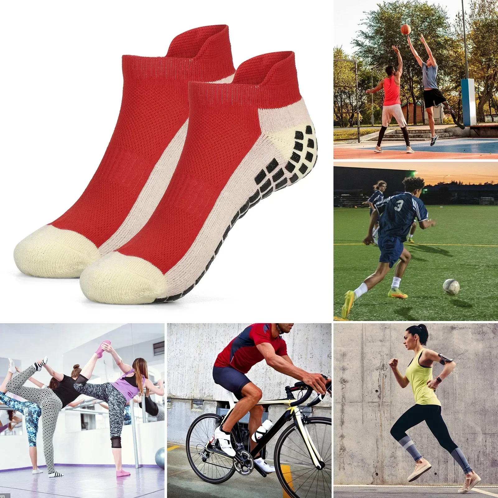 Football Socks Non-slip Silicone Sole Professional Competition Pellets Sports Yoga Gymnastics Accessories Men or Women Soccer