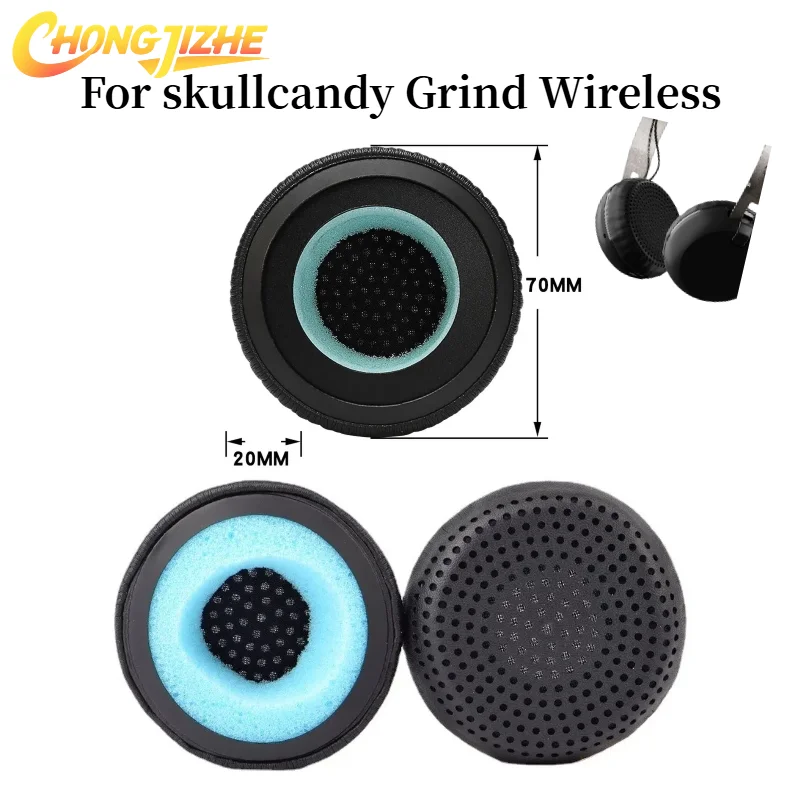 

Headset Cushion Replacement of Ear Pads Cushion Cover Earpads Replacement Cups for skullcandy Grind Wireless Headphones Headset