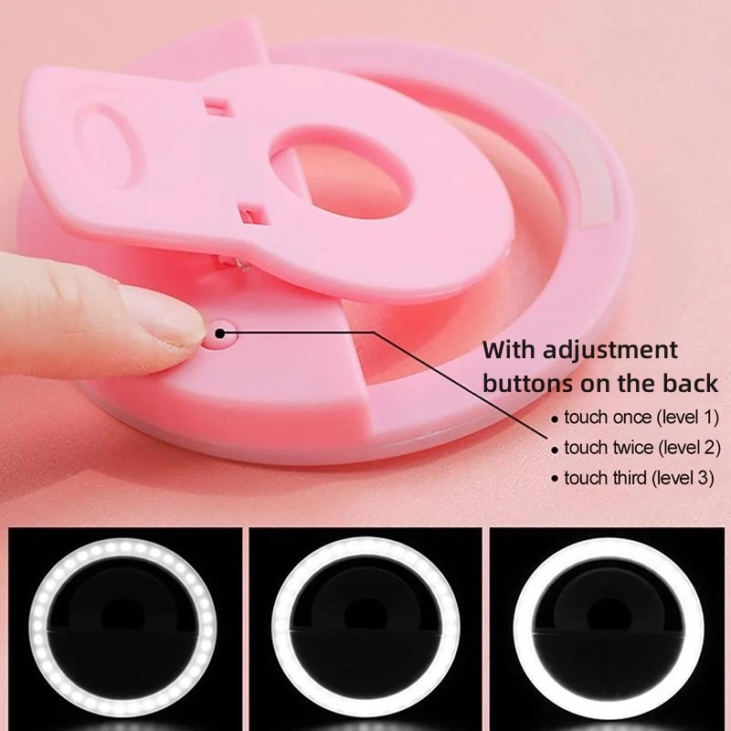 Mobile Phone And Tablet Lens Beauty Fill Light Fill Light Mini Anchor Mobile Phone Selfie Light LED Ring Circular Fill Light
