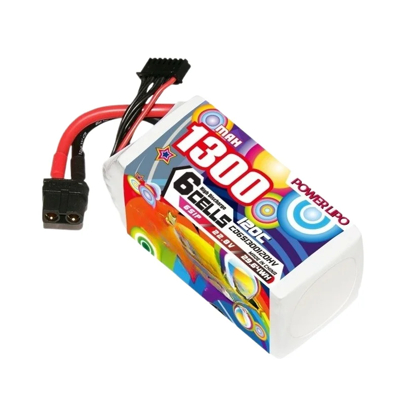 For Eagle Krypton CODDAR 1300MAH 6S 22.8V 120C Lightweight Five-inch Model Aircraft Crossing Machine High Voltage Battery