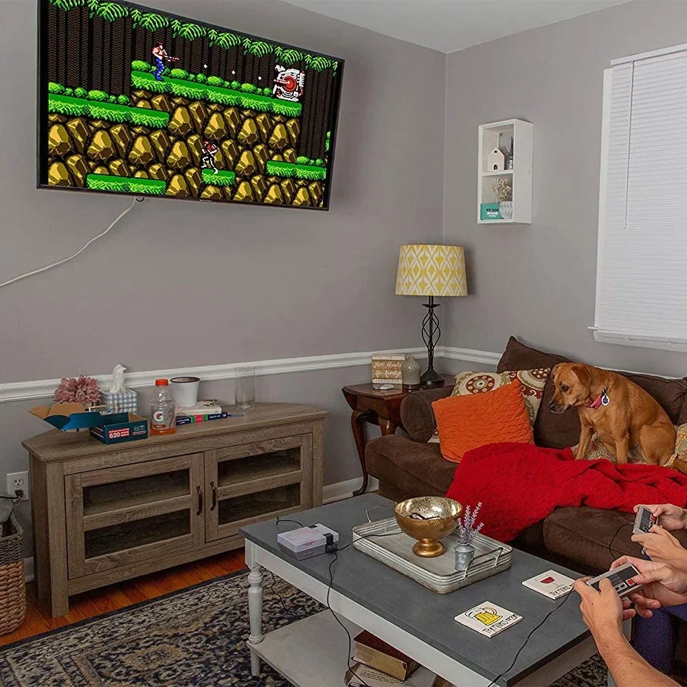 وحدة تحكم NES Classic Mini Edition مع وحدة تحكم تمديد طويلة جدًا بطول 1.8 متر