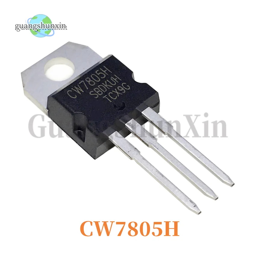 10PCS brand new original CW7805H CW7805 7805H TO-220 straight plug three end voltage stabilizing tube