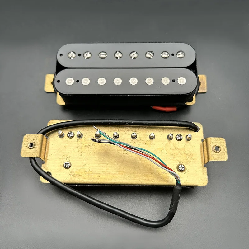 8-String Electric Guitar Humbucker Guitar Dual Coil Pickup Coil Splitting Pickup N10K/B15K Output Guitar Parts Black/White
