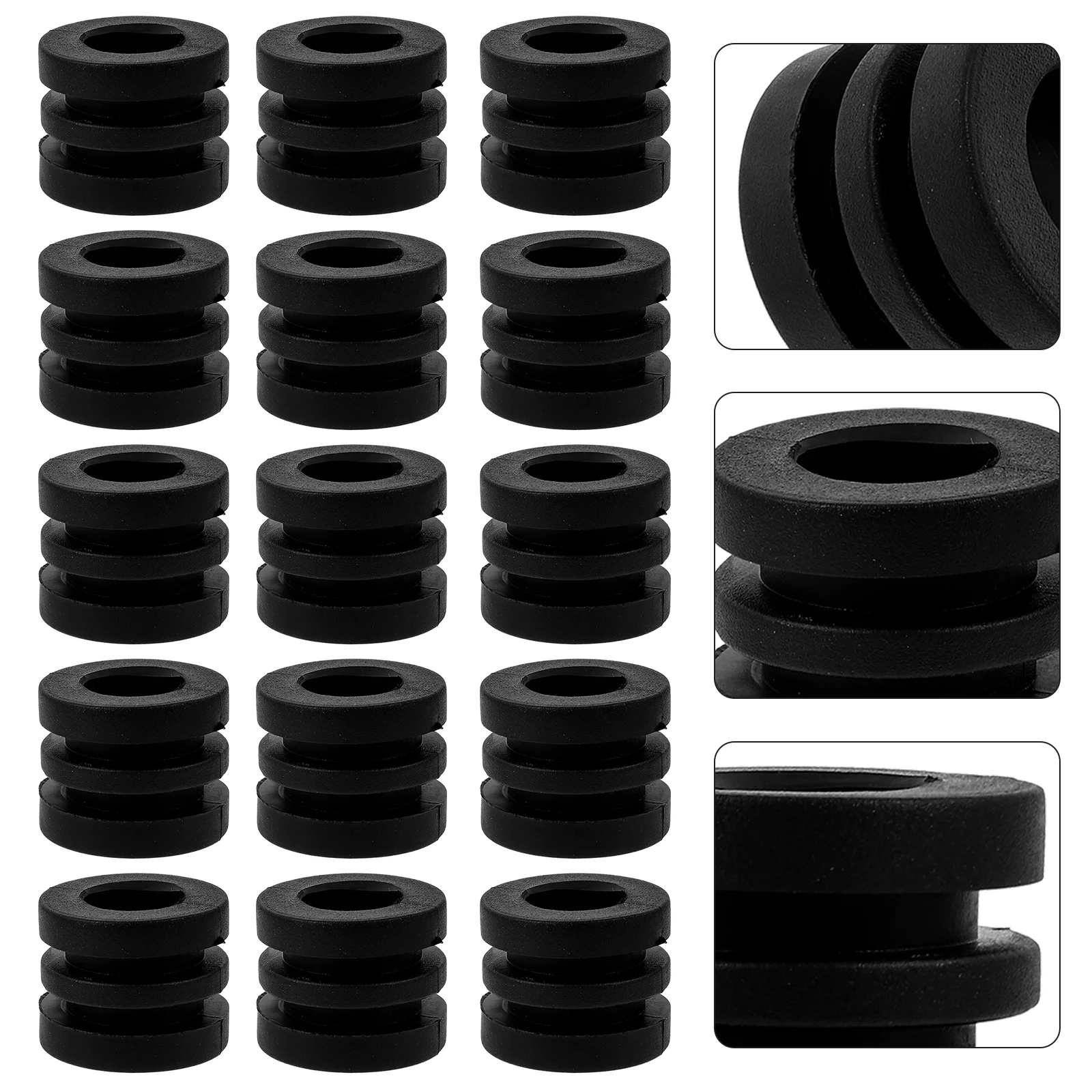 

16 Pcs Spring Pads Table Football Small Washers Replacement Gaskets Elastic Parts Bumper Plastic Foosball Machine Bumpers for