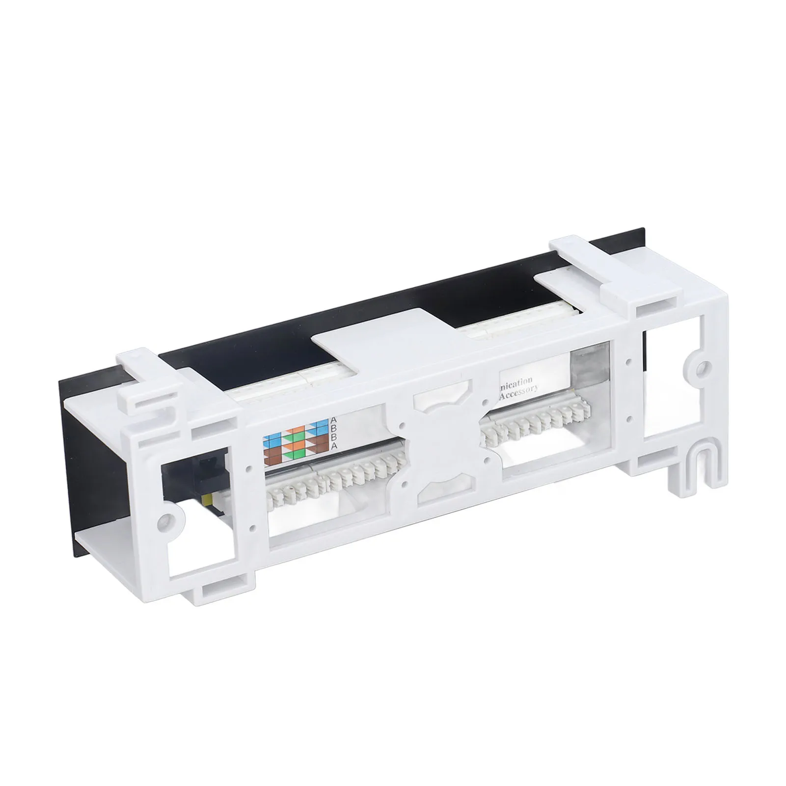 Wall Mounted Patch Panel 8 Ports CAT Patch Panel Network Cable Rackmount 568A/B RJ45 Installation Accessories Punch Panel