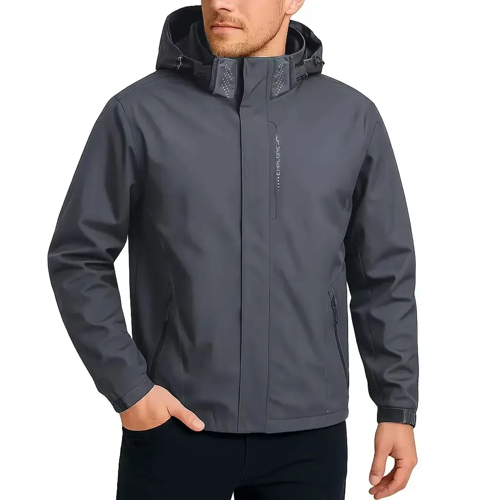 Outdoor Jacket Windbreaker Waterproof Hooded Climbing
