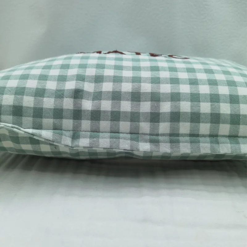 Malha infantil nome bordado bebê travesseiro, travesseiros pescoço, cama travesseiro, itens recém-nascidos, crianças sono, material de cama, personalizado