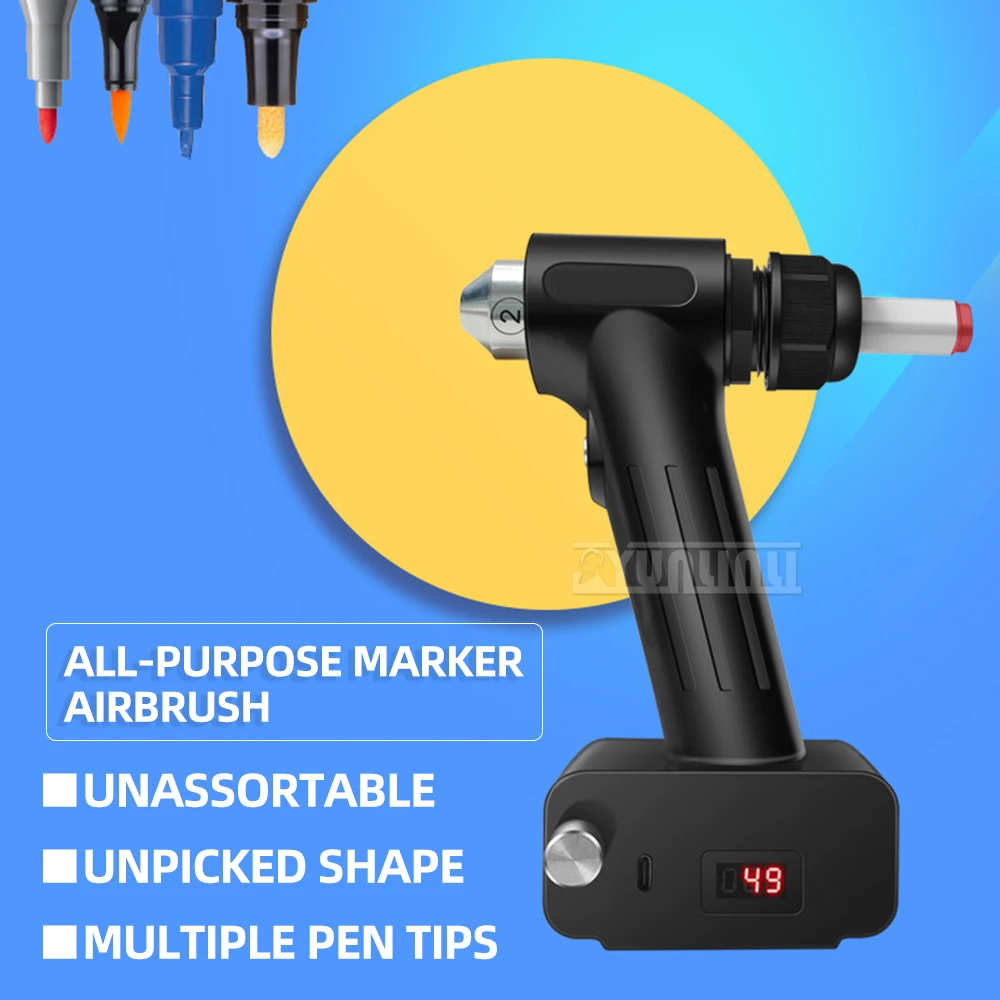 5V2A Rechargeable Portable Marker Airbrush painting pen Figures Spray Coloring Airbrush 10W 6000mAh