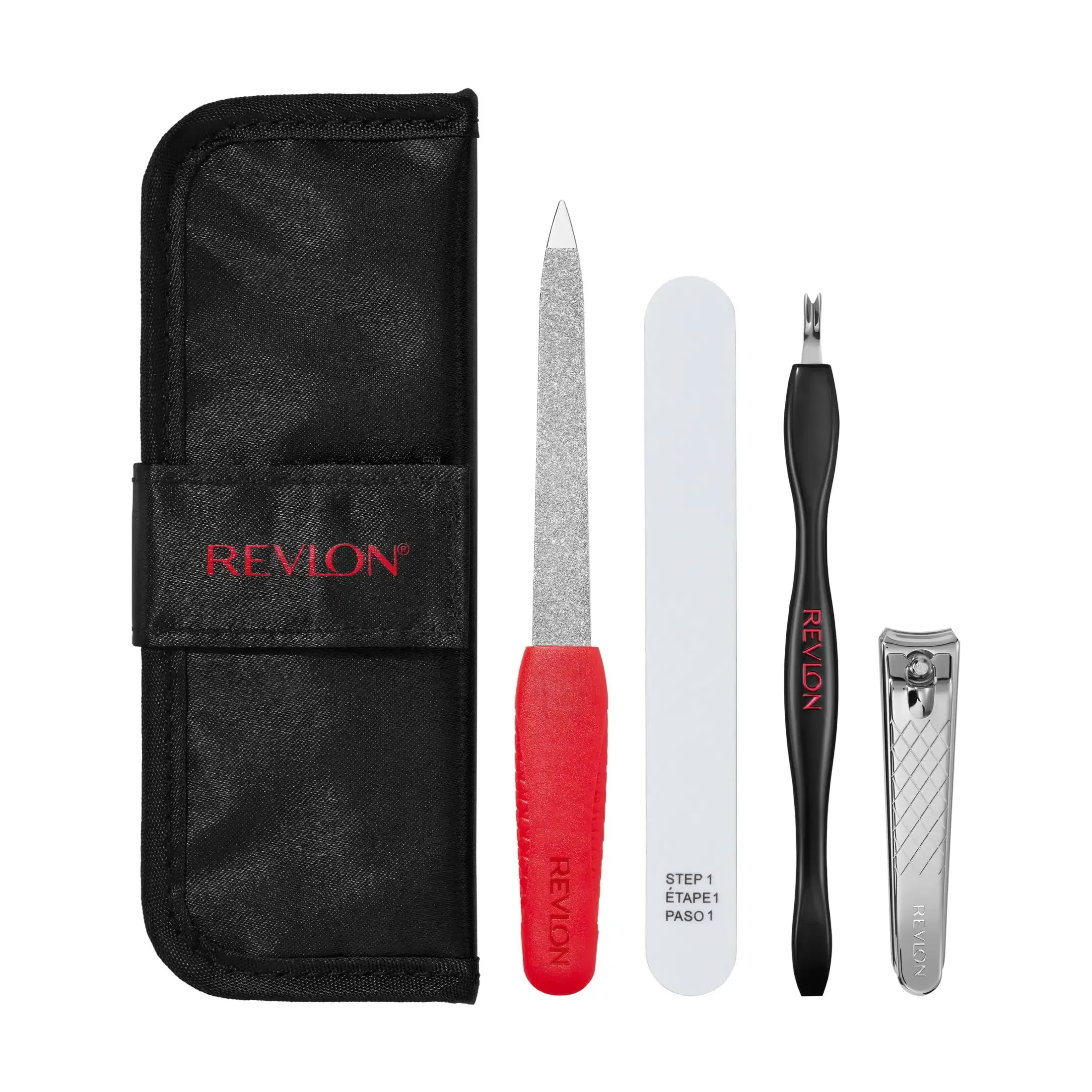 

Manicure Essentials Kit with Travel Case, Nail Care Tools, Adult, 4 Pieces