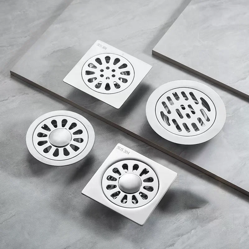 

Shower Drain Stainless Steel Floor Drain Ordinary Bathroom Toilet Kitchen Balcony Dedicated To prevent odor