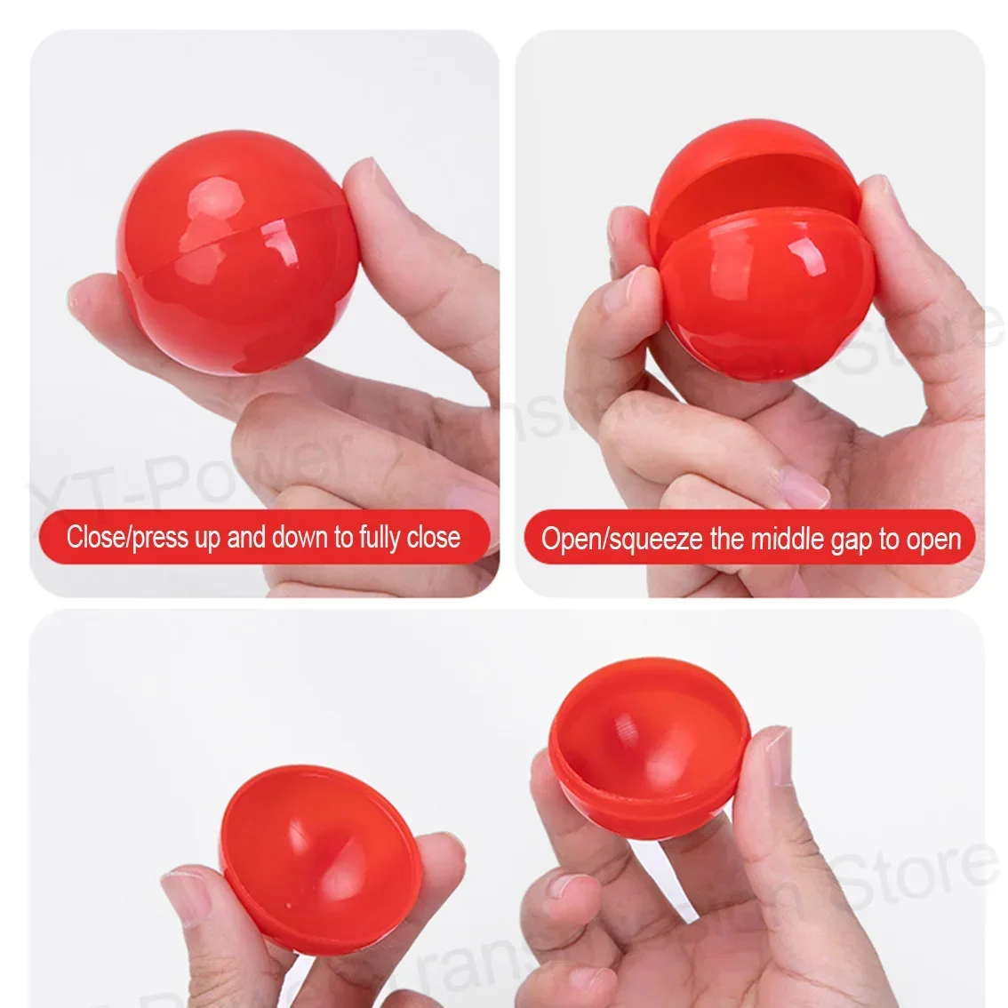 3.8 سنتيمتر البلاستيك اليانصيب كرات السحب رسم كرات جوفاء قابلة للفتح لعبة كرات النشاط مثيرة للاهتمام لعبة كرات الدعائم للحزب