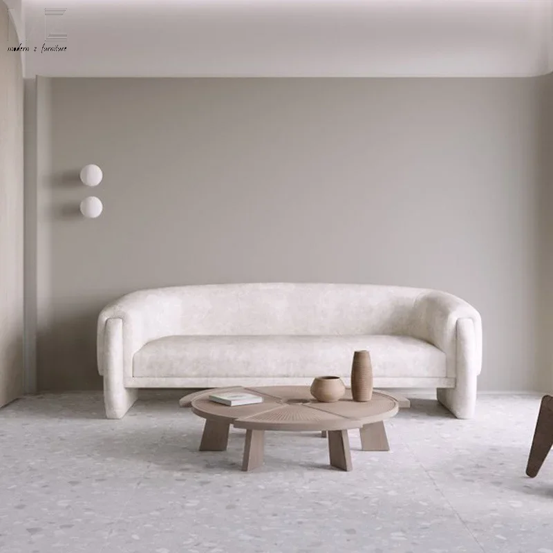 

Лидер продаж, белый диван для гостиной, роскошный современный скандинавский стиль, одноместный диван с обивкой, трехместный секционный бархатный диван