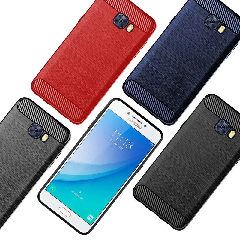 Case For Samsung Galaxy C5 / C5Pro Case Silicone TPU Bumper Shockproof Carbon Cover for Samsung Galaxy C5 Pro C5000 C5010 C5018