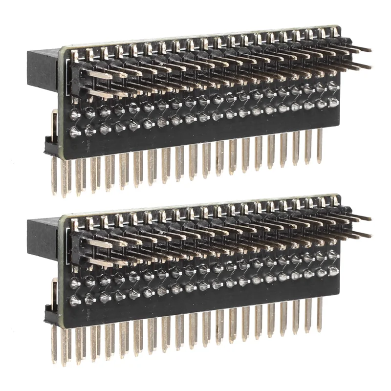 Y19A Mini Connectors For Raspberry Pi 40-Pin GPIO 1 To 2 Expansion Board 2 X 20-Pin Strip Dual Male Header Double Row Straight
