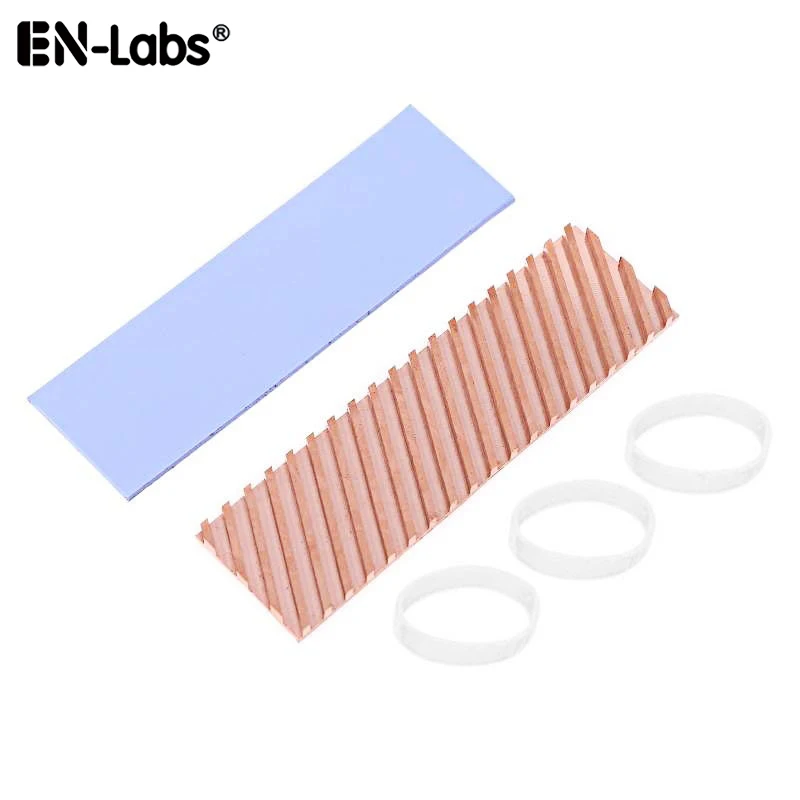 Copper Heat Sink for M.2 SSD 2280 PCI-E NVME NGFF M2 with Thermal Pad Computer Cooler PC Notebook Radiator Laptop Heatsink