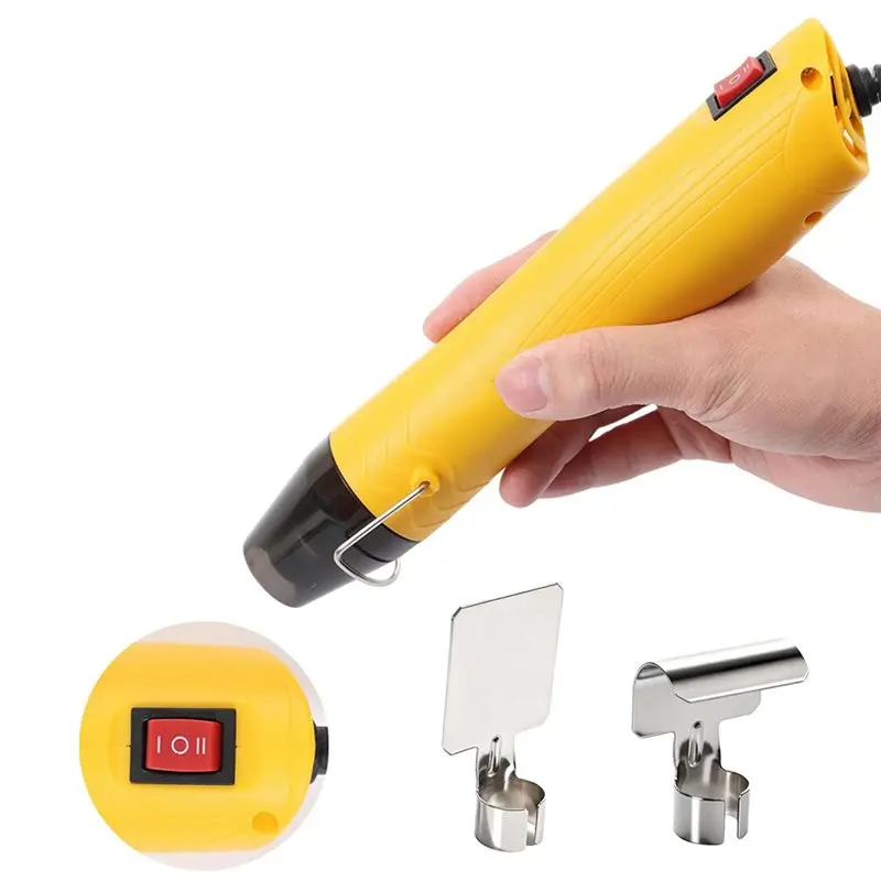 ABUG-Heat Gun For Crafting, 350W Portable Handheld Hot Air Gun With 3.28FT Extra Long Power Cord, Dual Temperature EU Plug