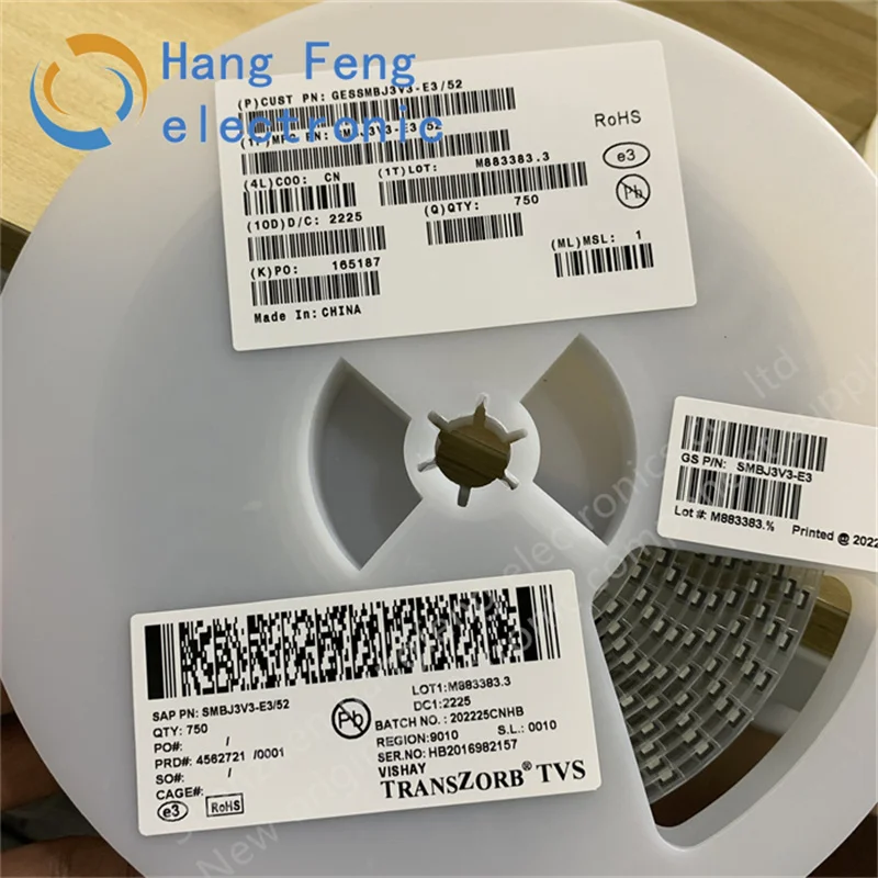 20PCS SMBJ3V3-E3/52 SMBJ3V3 Screen Printed KC SMB(DO-214AA) TVS Transient Suppression Diode Brand new original
