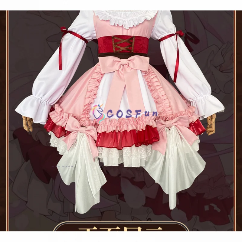 أزياء هونكاي إمباكت 3 إليسيا التأثيرية للهالوين وأعياد الميلاد كرنفال لعب الأدوار فستان كوميك كون لوليتا COSFun #4