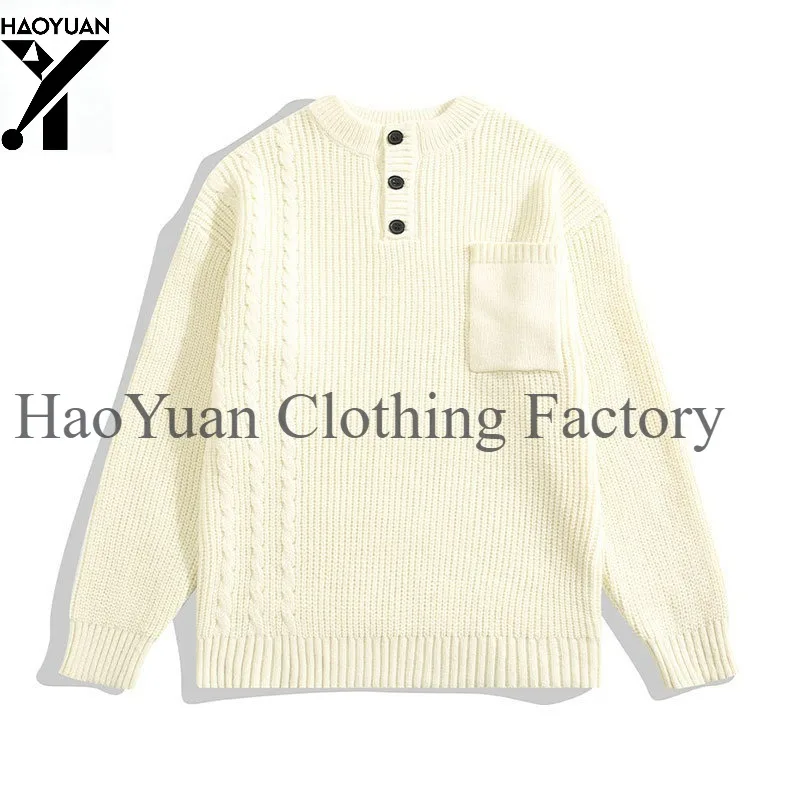 Autumn and Winter Men's Home Sweaters Casual Warmth Loose Fit Outdoor Cycling Office Hiking Running Men's Base Knitted Sweaters