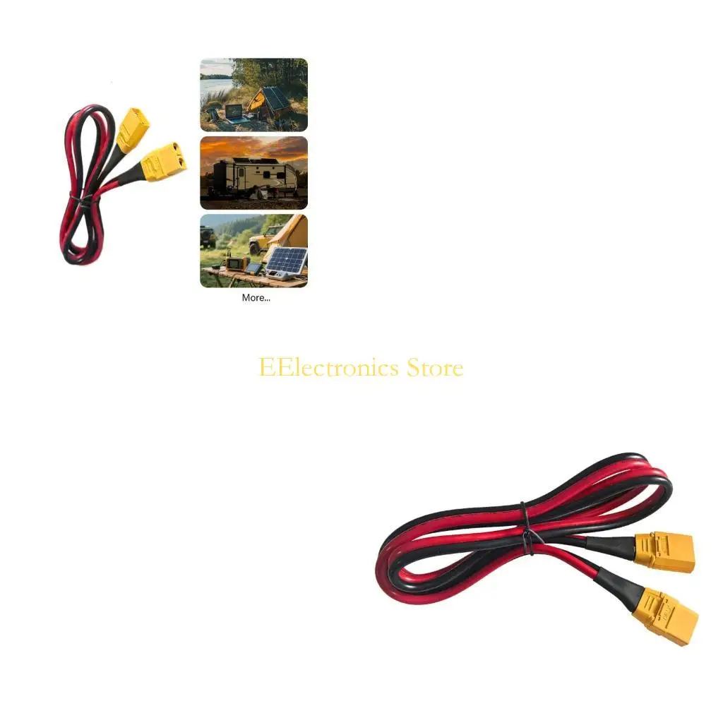 B03C XT90 Male To Female Extension Cable 10AWG Heavy Duty Power Wire For Solar Generator Remote Control Battery FPV Drones