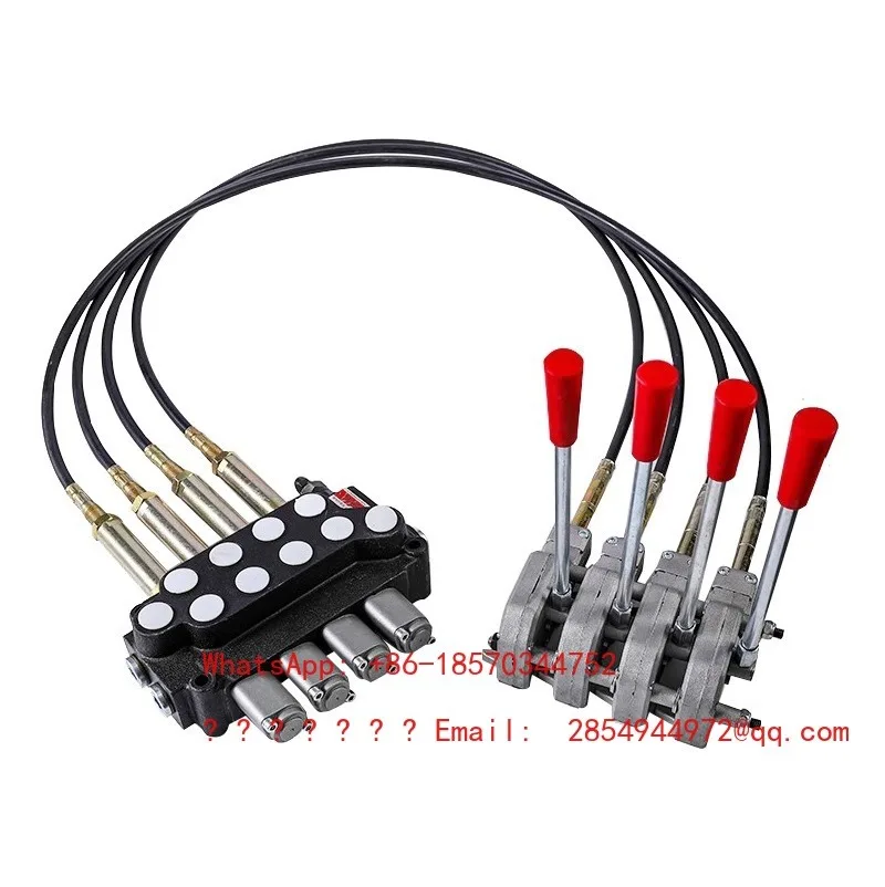 ZT12 Cable Control Hydraulic Directional Valve Remote Operated Manual Multi-way Valve for Tractor Hydraulic Modification