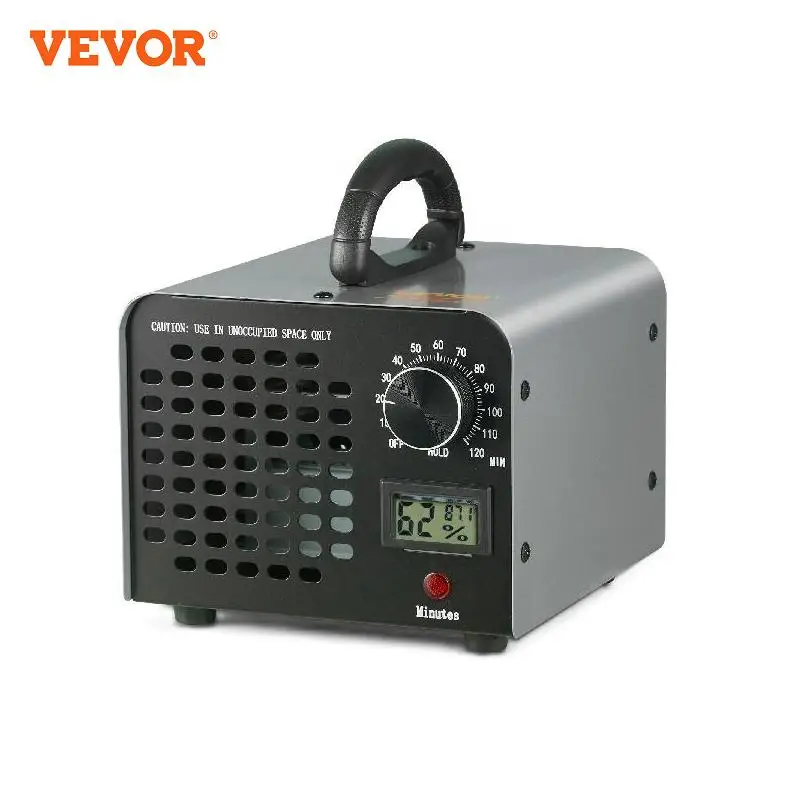 VEVOR Ozone Generator  12000/24000/36000mg/h Ozone Machine Odor Remover with 0-120 min Time Setting for Rooms Cars Pets