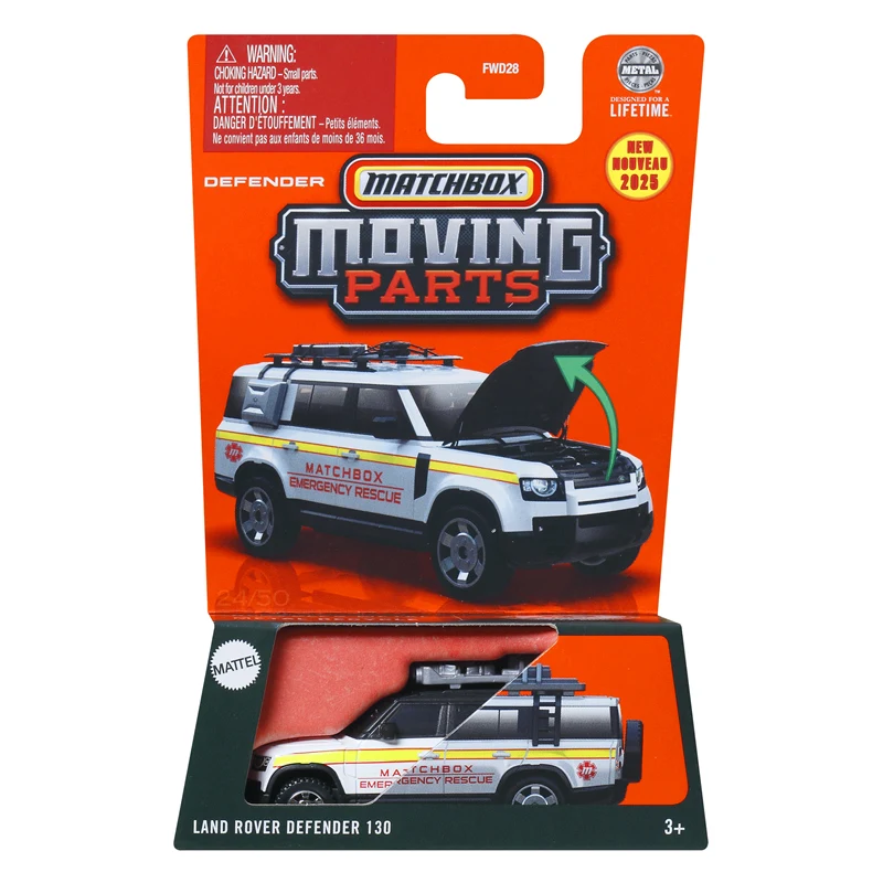 New 2025 Mattel Moving Parts Series Cars Set Mix 4/5/6 (E/F/G Case)1:64 Scale Models Vehicles Case, In Stock