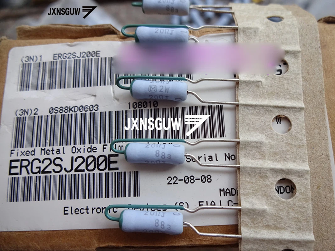 20PCS NEW Matsushita 5% 2W 2R 47R 180R 330R Ohm Vertical Advanced resistance 1.5K 1.8K 8.2K 10K Metal oxide film resistor 2W47R