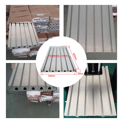 T Slot Aluminum Profiles Extrusion Frame 310x240mm Table Top Aluminum Alloy 930x240mm Aluminum Plate 625x240mm for CNC Machine