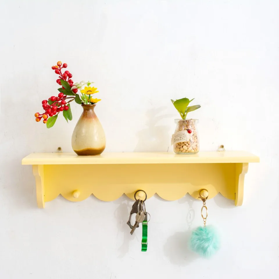 wooden-lace-wall-mounted-storage-rack-bedroom-girls'-room-clothes-hat-display-stand-cute-small-decorations-organizer-holder