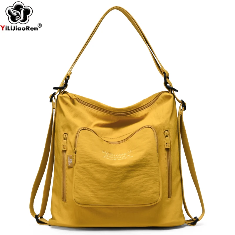 

Повседневные сумки, женские водонепроницаемые нейлоновые сумки на ремне, дизайнерская сумка большой вместимости, женская простая сумка для покупок