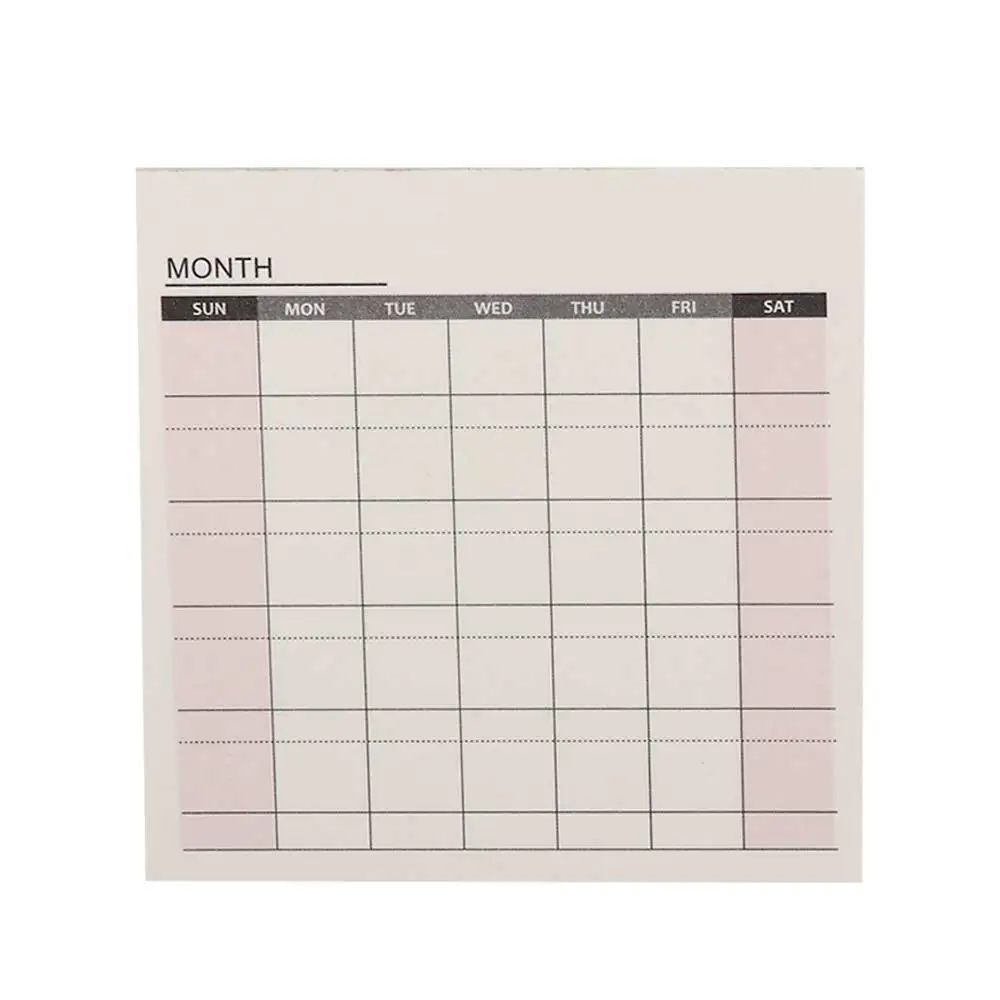 

60 sheets Portable Plan List Notebook To Do List Check List Month Planner Weekly Plan Daily Weekly Memo Pad