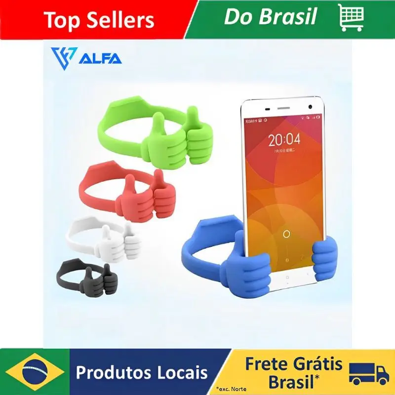 Suporte Para Celular Mão Mãozinha Flexível Mesa Apoio