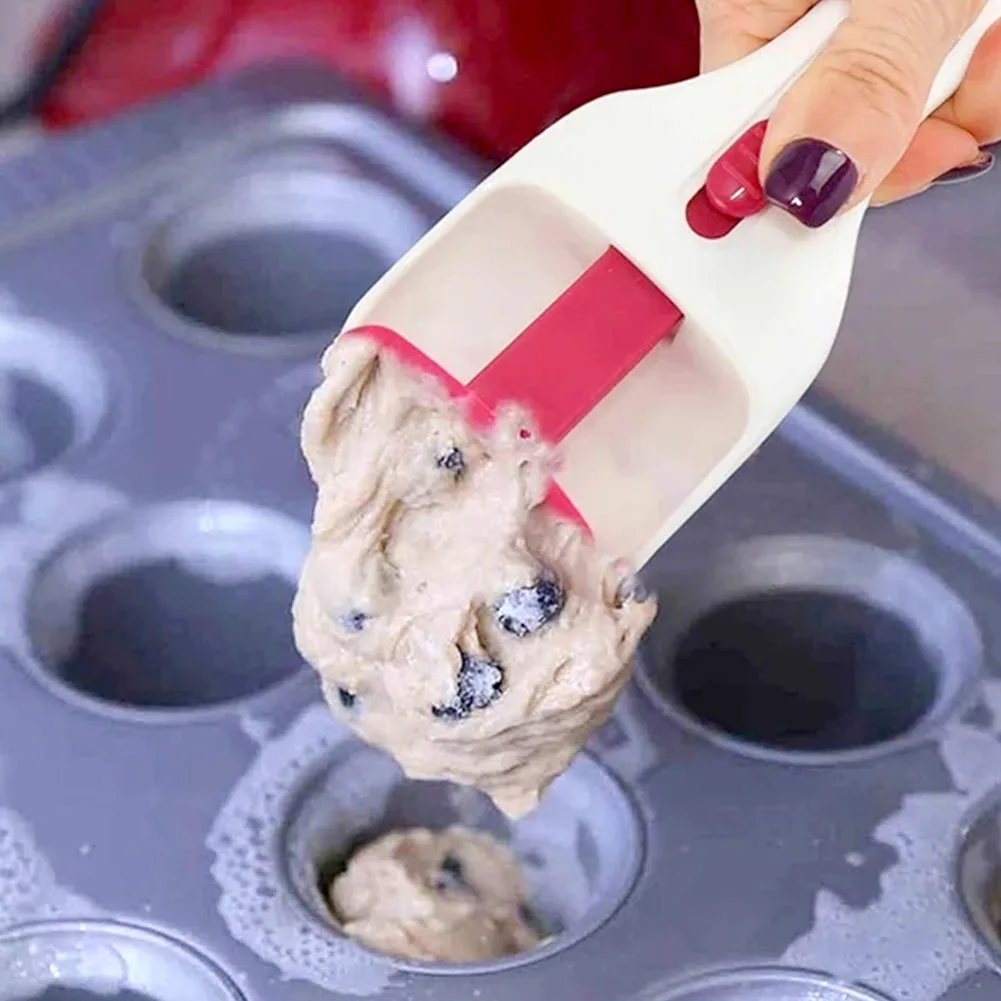 Cake Batter Dispenser Scoop Manual Distribution Scoop For Cupcake Muffins