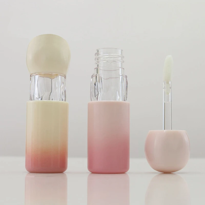 1PC Gradient Pink Empty Lipstick Gloss Tube Plastic Refillable Bottle Liquid Container Bottle Lipstick Lipgloss Sample Bottle