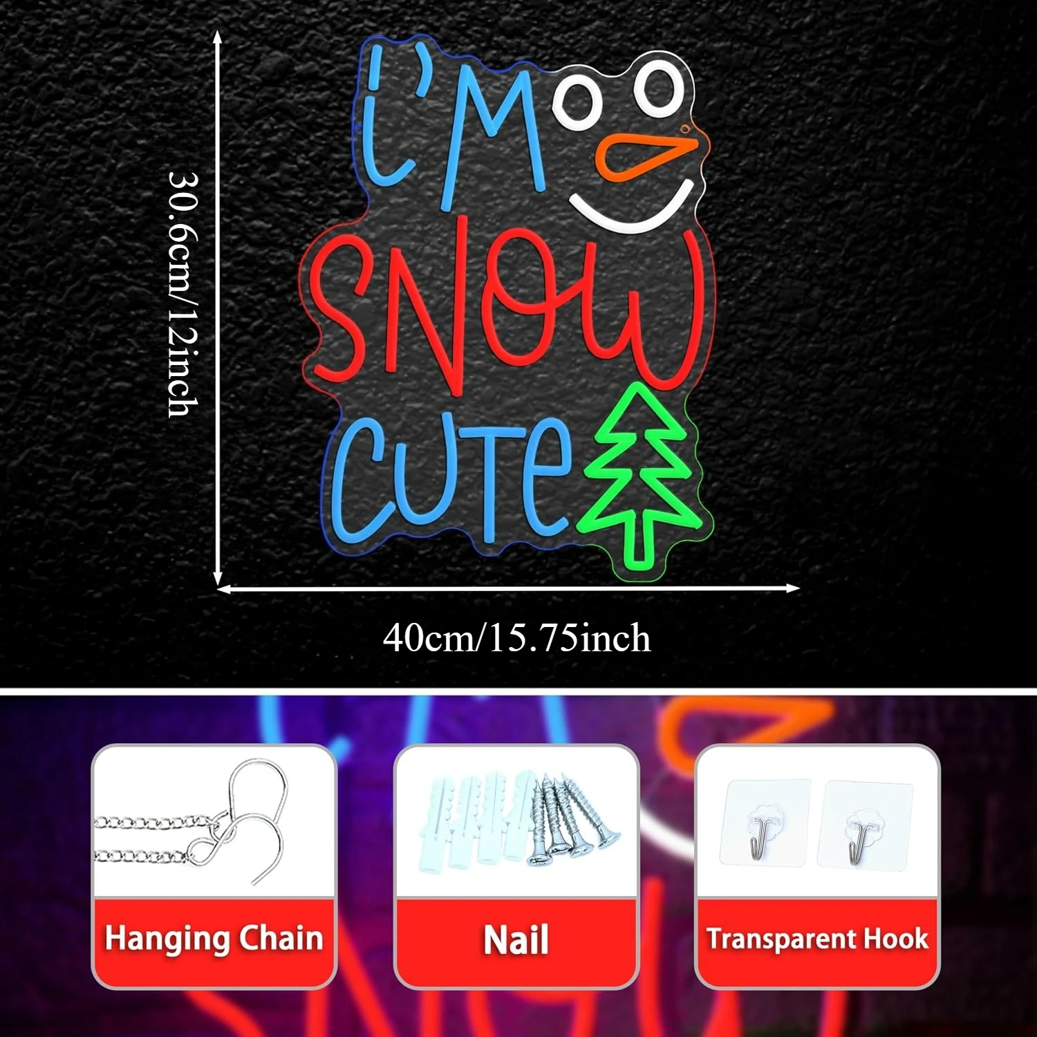 LED Neon Sign I'm Snow Cute Xm - đánh giá và giá Neon Sign Party