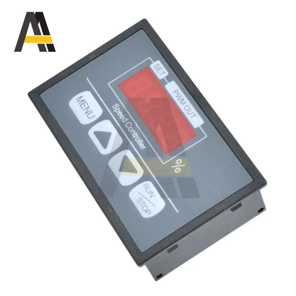 DC6-60V PWM وحدة تحكم في سرعة المحرك وحدة تحكم الطاقة مع شاشة ديجيتال LED بداية بطيئة/وقف سرعة دوارة الوقت قابل للتعديل