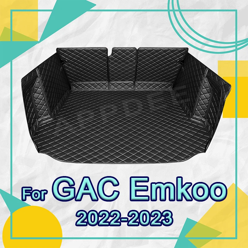 Auto Full Coverage Trunk Mat For GAC Trumpchi EMKOO 2022 2023 Car Boot Cover Pad Cargo Liner Interior Protector Accessories