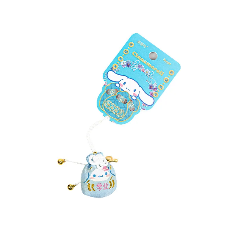 Sanrio Hello Kitty брелок кулон Kuromi Cinnamoroll благословение вышивка удача защитная сумка для девочек друг подарок на день рождения