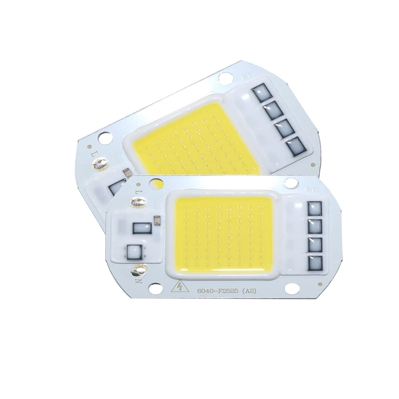 AC110V/220V drive free intelligent IC high-power LED matrix 20W 30W 50W DIY omni COB LED LED spot light outdoor chip lamp