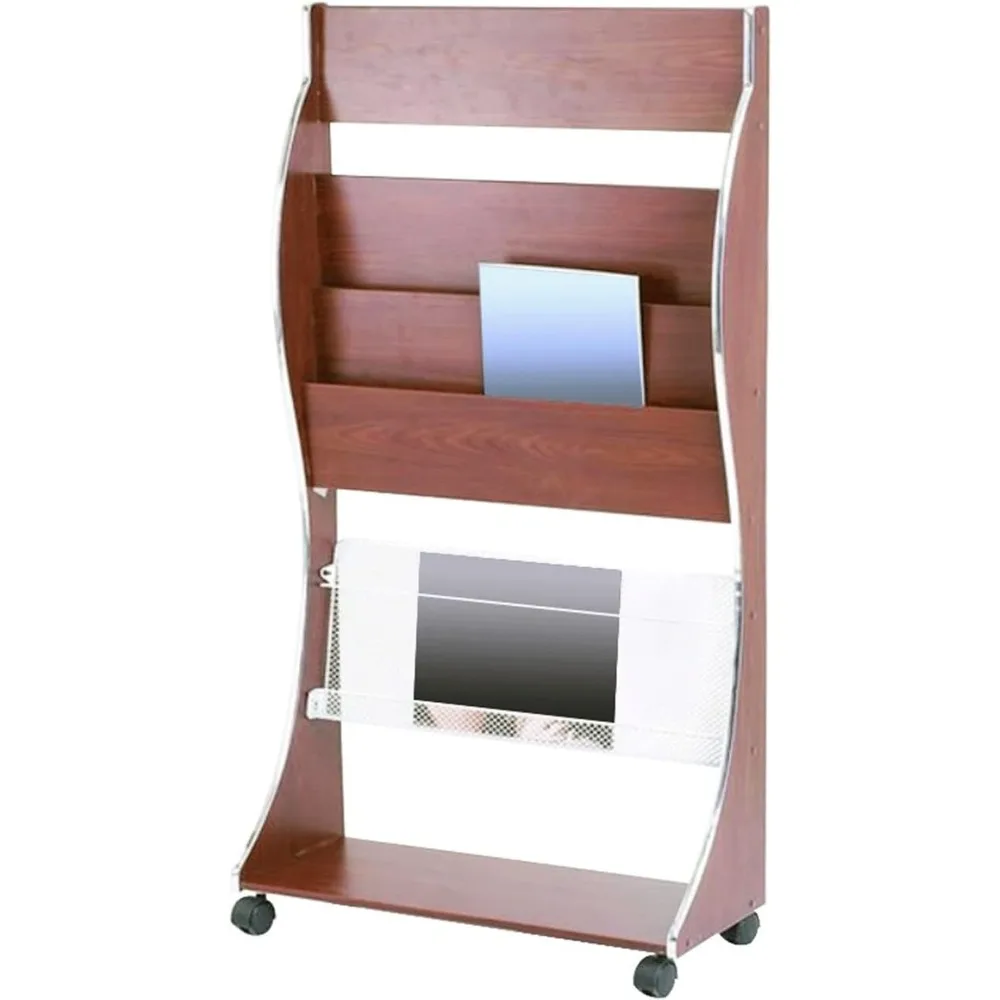 

TEmkin Magazine Rack Newspaper Rack, Magazine Rack Wooden Newspaper Rack Magazine Rack Book Rack Storage Rack Display Rack Offic