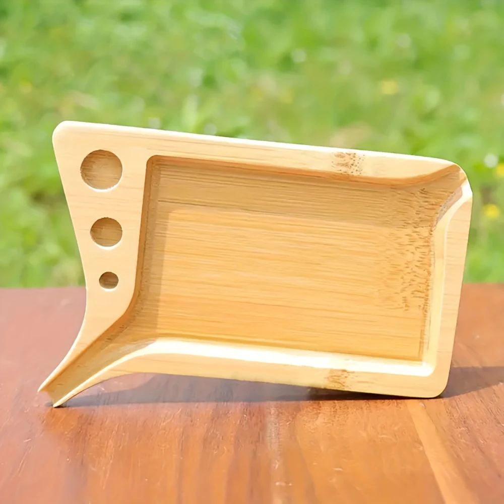 Bamboo Wood Herb Tobacco Rolling Tray Set Cleaning Brush Pre-Roll Smoke Roller Multipurpose