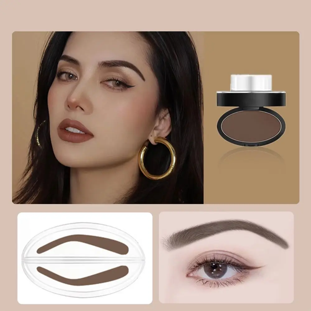 

Novice 3 Seconds Professional Quick Makeup Waterproof Lazy Eyebrow Stamp Eye Brow Tint Brow Powder With Stamp Thrush Artifact