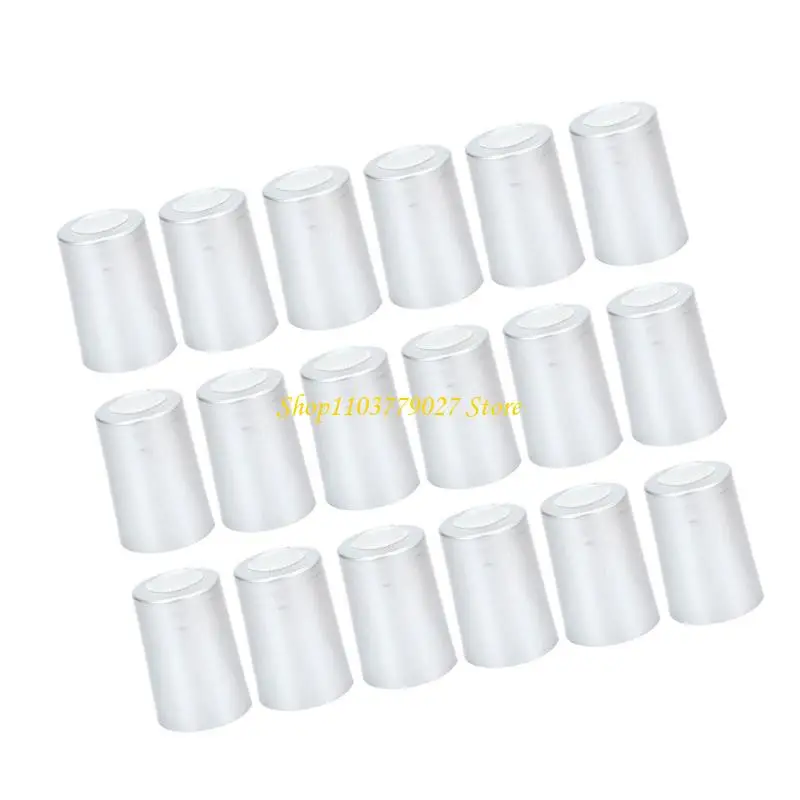 C4DF Set of 100 Durable PVC Heat Shrink Wraps for Wine Bottles Providing Protections in Various Color