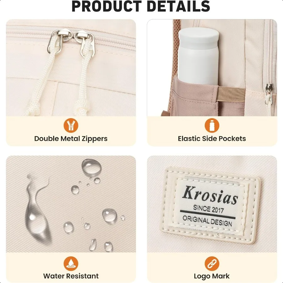 Школьный рюкзак для девочек-подростков, 15,6-дюймовый рюкзак для колледжа, сумка для начальной и средней школы, большие милые сумки для книг, легкий рюкзак