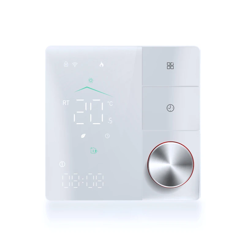

Beca BHT-18 LED Screen Touch Button Underfloor Heating Smart Temperature Control WiFi Room Rotary Knob Color Light Thermostat