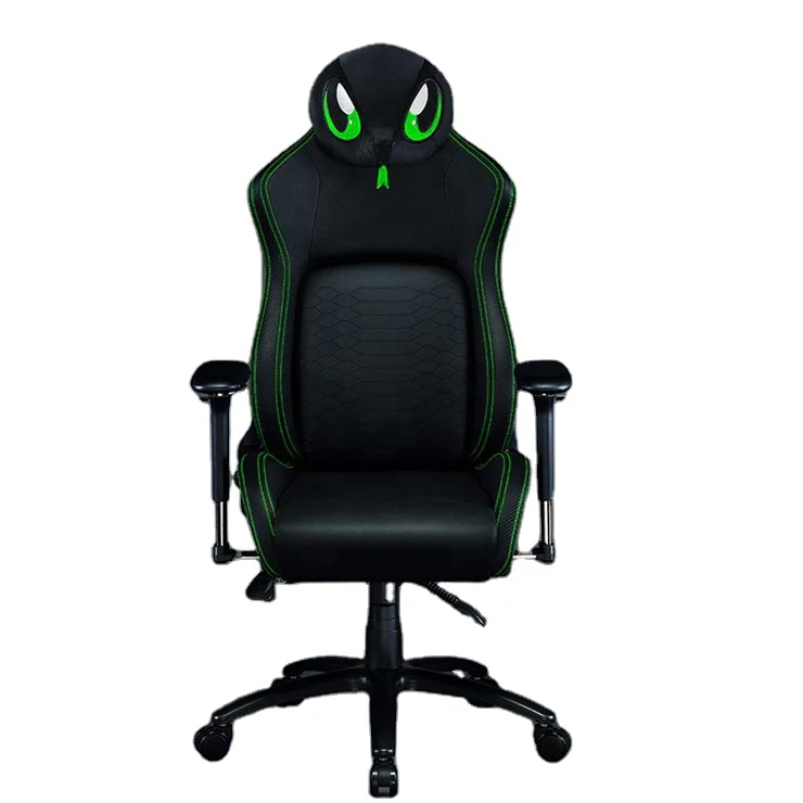 Folding PU Leather Gaming Chair 4D Armrests PC Office Race 100 Massage Fans Swivel Cooling Features New Style Gaming Room