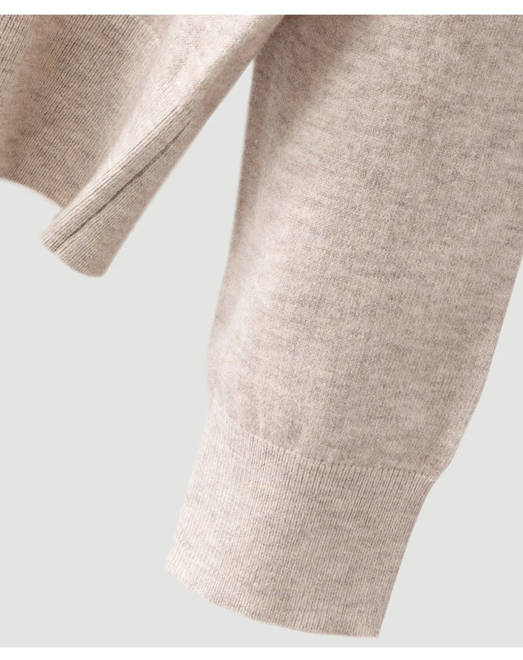 ML62115 Damen-Pullover mit Polokragen, Langarm, Strickpullover mit Kontrastkragen, Modal-Mischung mit Schal, lässiger Pullover für den Frühherbst – Detail 14