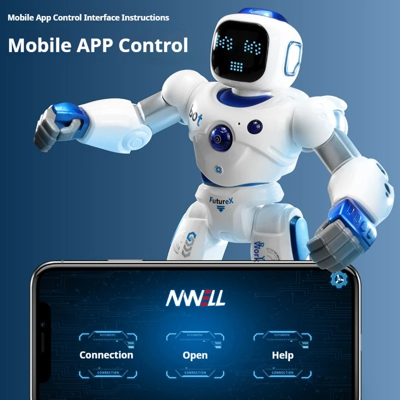 Ai Smart Remote Control Robot Voice Dialogue Interaction Programmable App Remote Controlled Dancing Educational Toy Gift For Kid