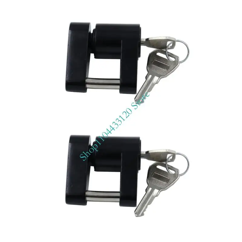 

2 Units Small Trailer Safety Locks For RVs Campers And Towing Vehicles Constructed From hard Corrosion Resistant Metal